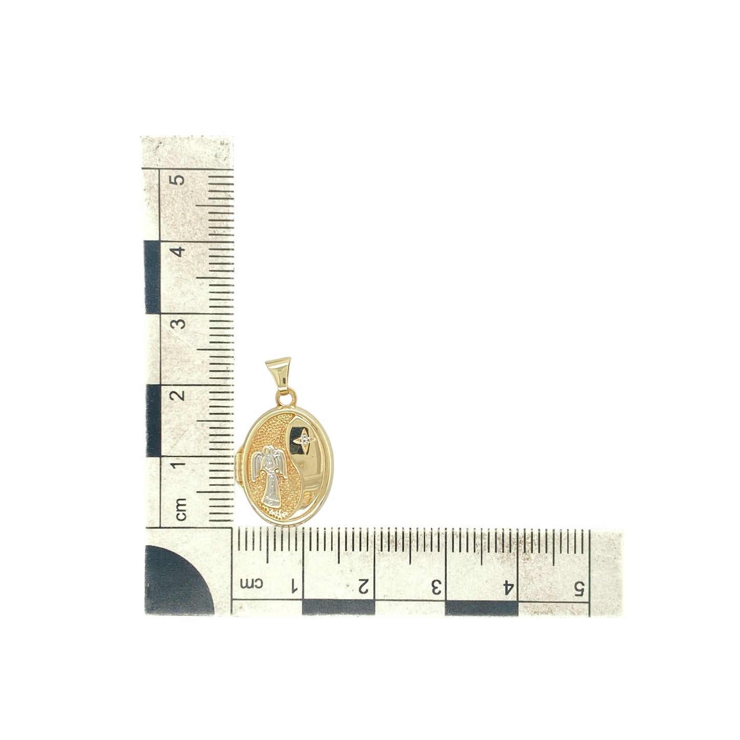 9ct Gold Angel Oval Locket