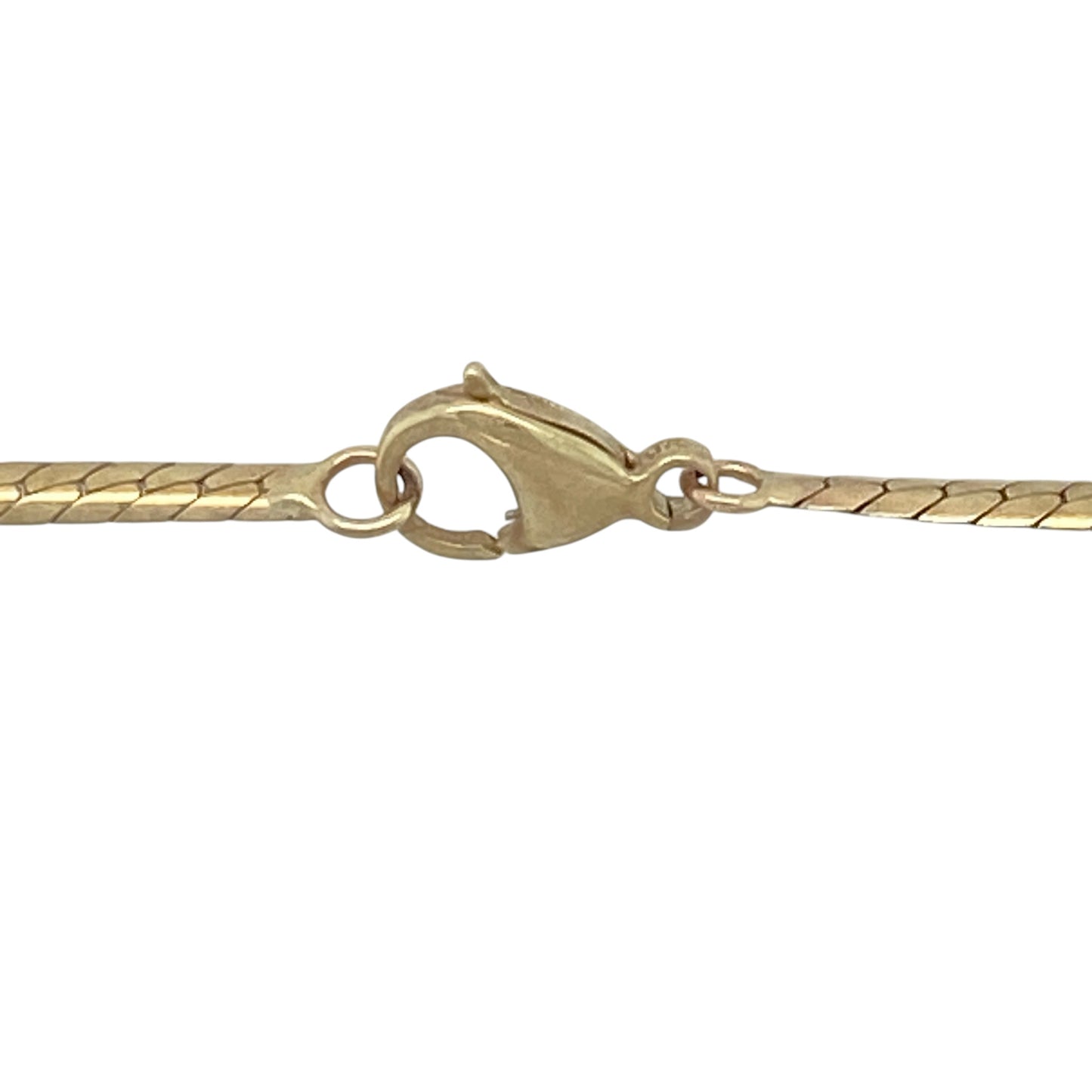 9ct Gold Diamond & Sapphire 16" Necklace