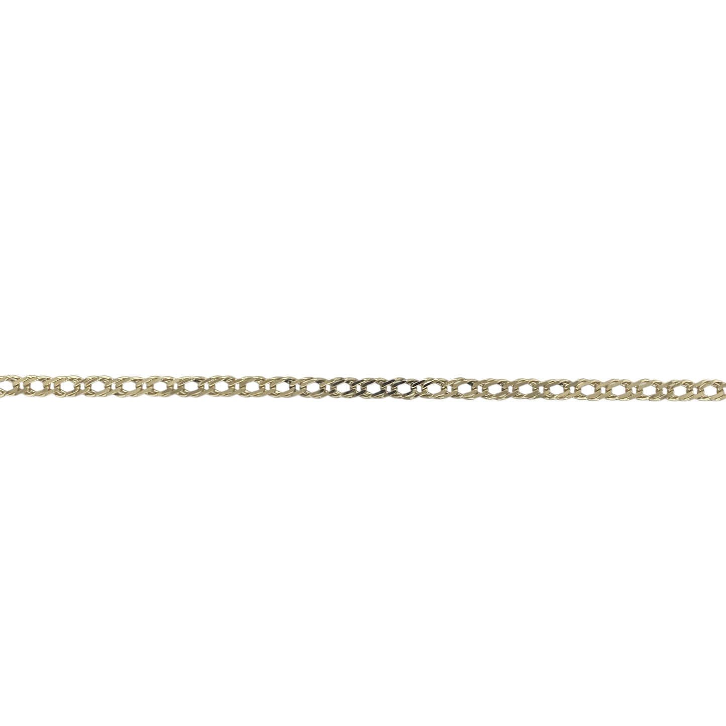 9ct Gold 8" Double Curb Bracelet