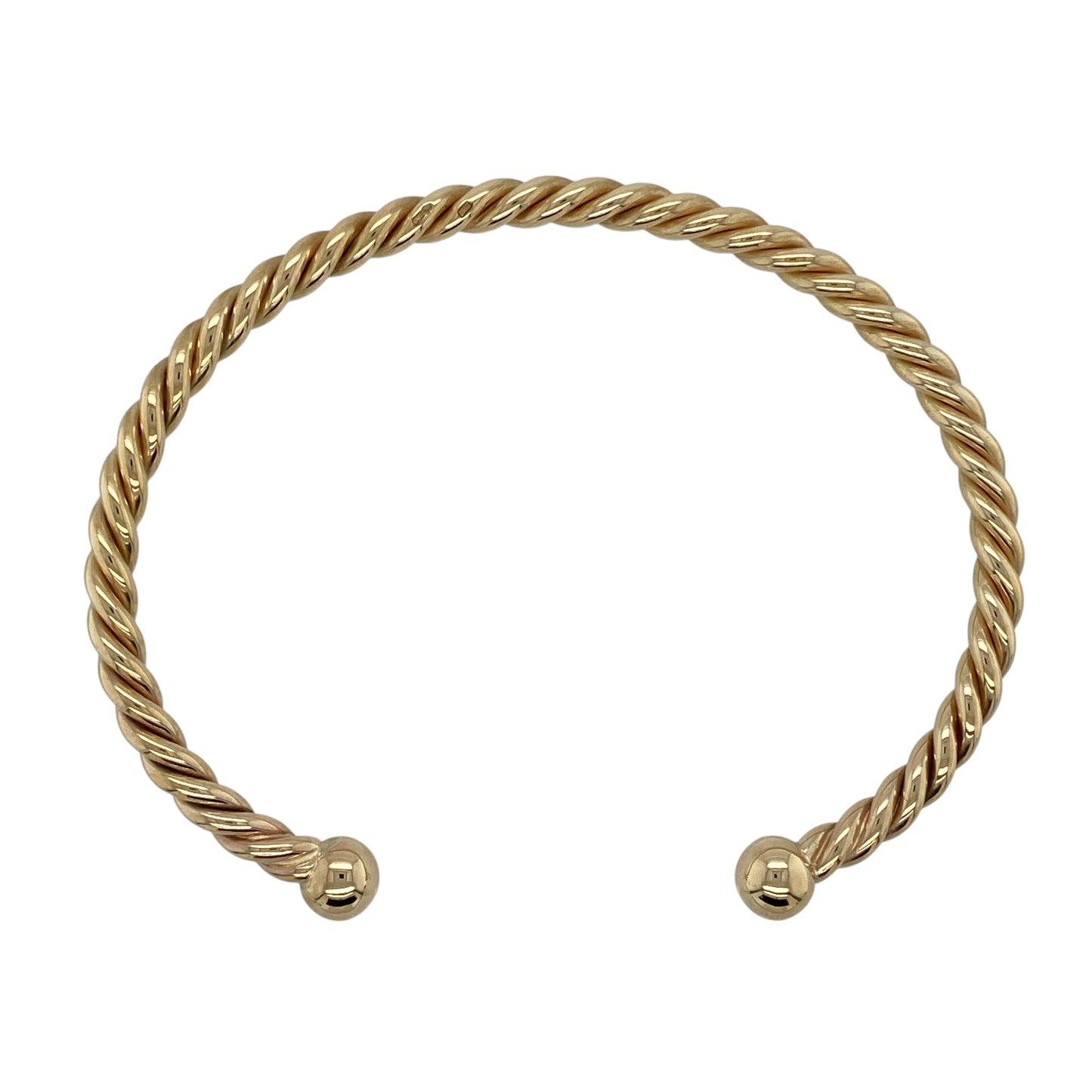 9ct Gold Twisted Torque Bangle