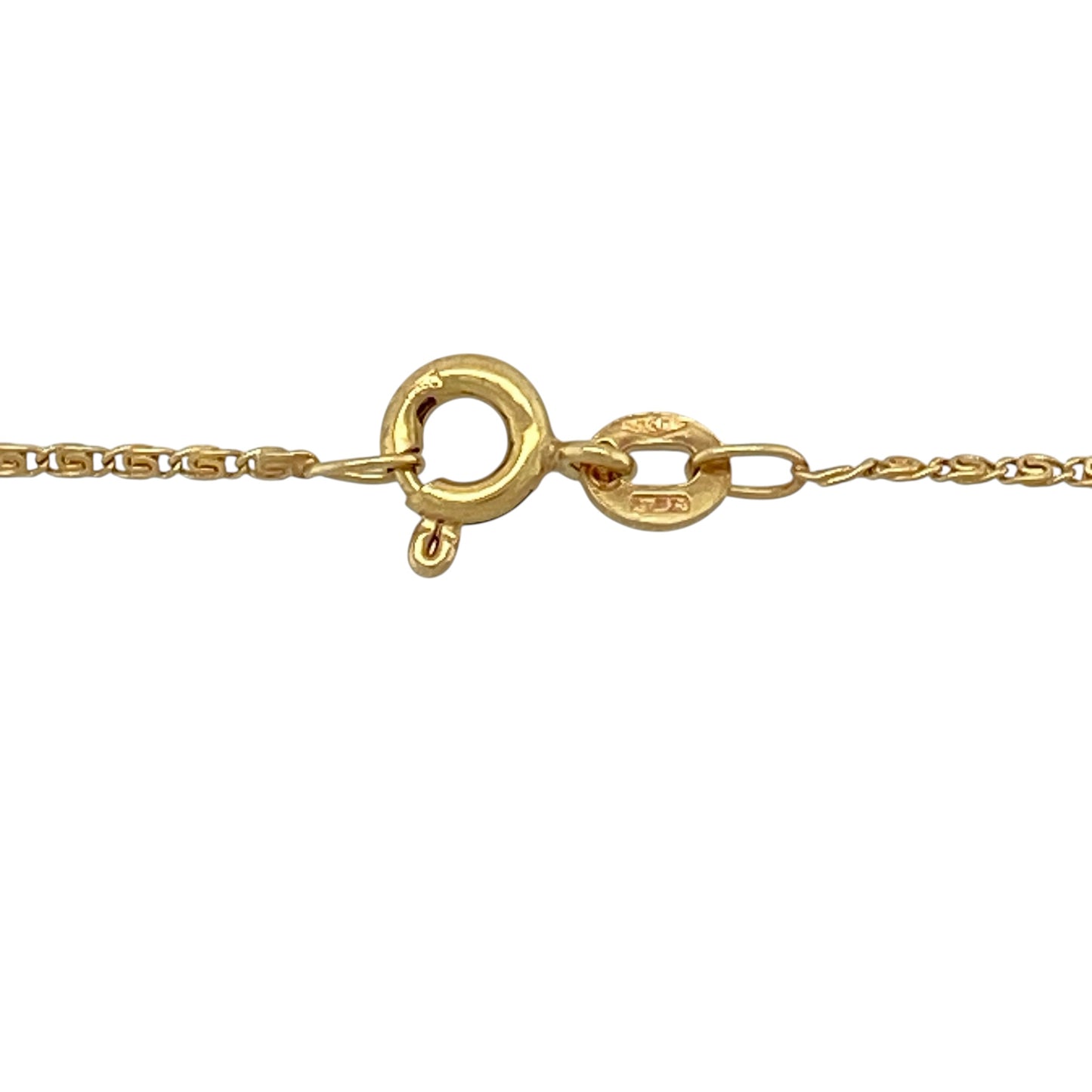 18ct Gold & Opalique 19" Necklace