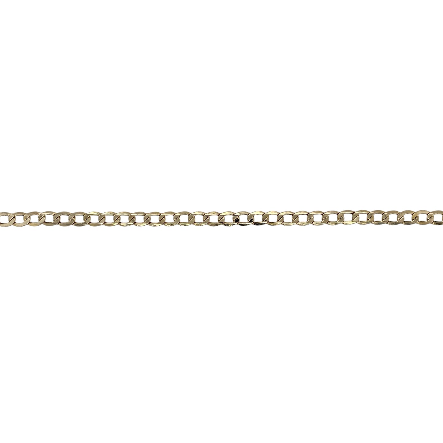9ct Gold 20" Semi Hollow Curb Chain