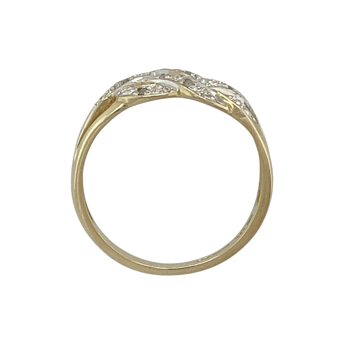 9ct Gold & Diamond Celtic Knot Ring