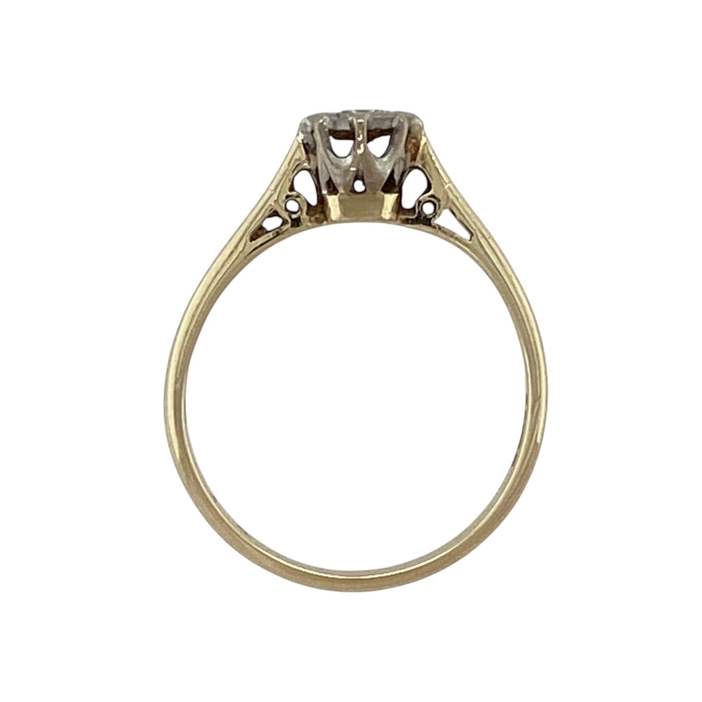 9ct Gold & Diamond Solitaire Ring