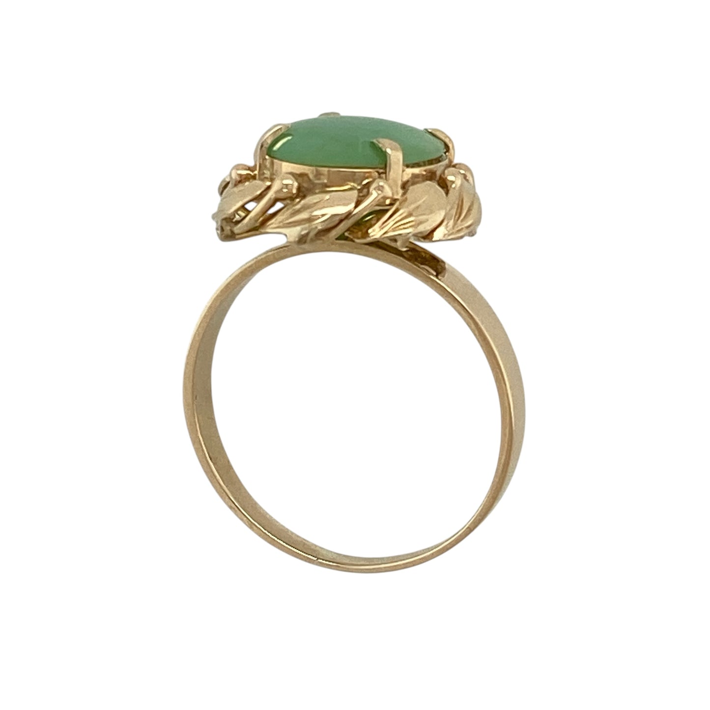 14ct Gold & Jade Ring