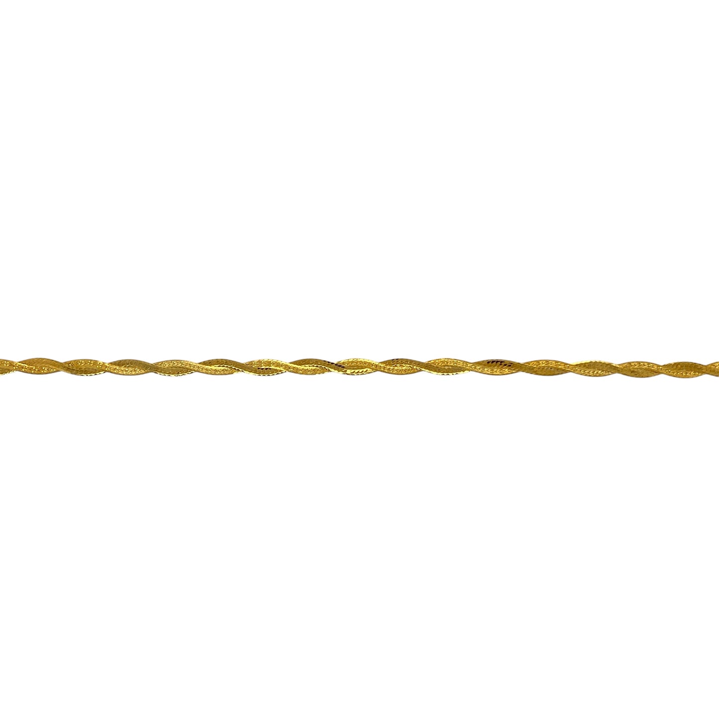 9ct Gold 7" Patterned Woven Bracelet