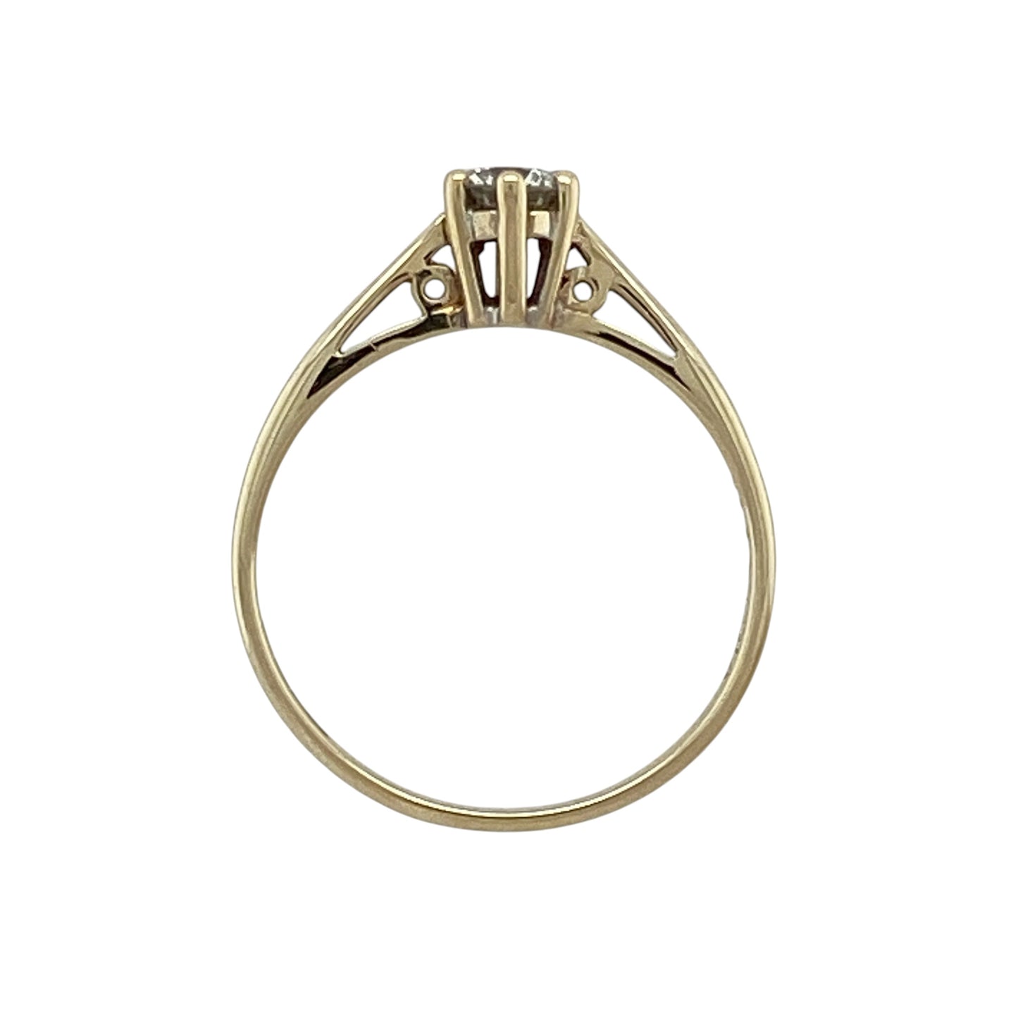 9ct Gold & Diamond Solitaire Ring