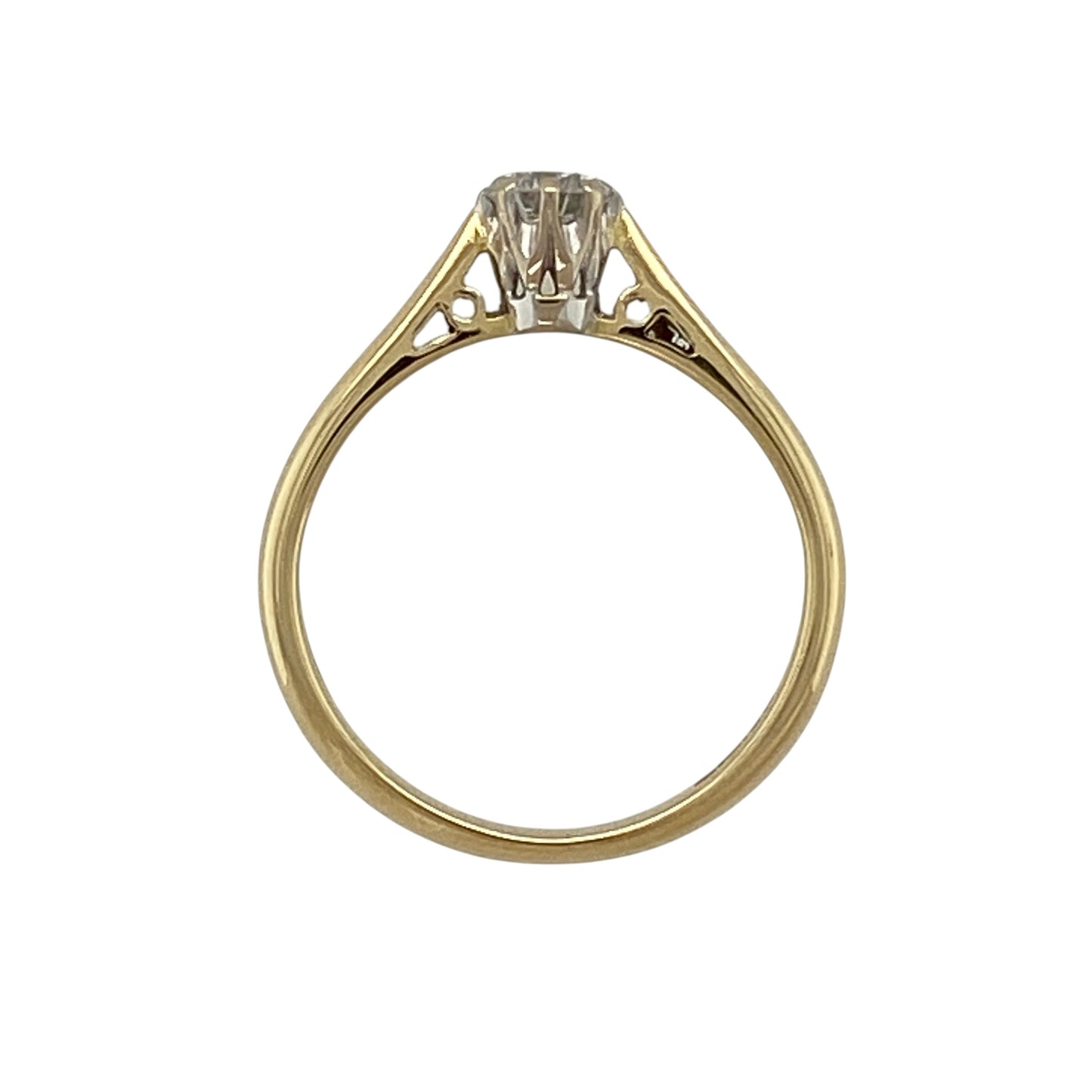 18ct Gold & Diamond Solitaire Ring
