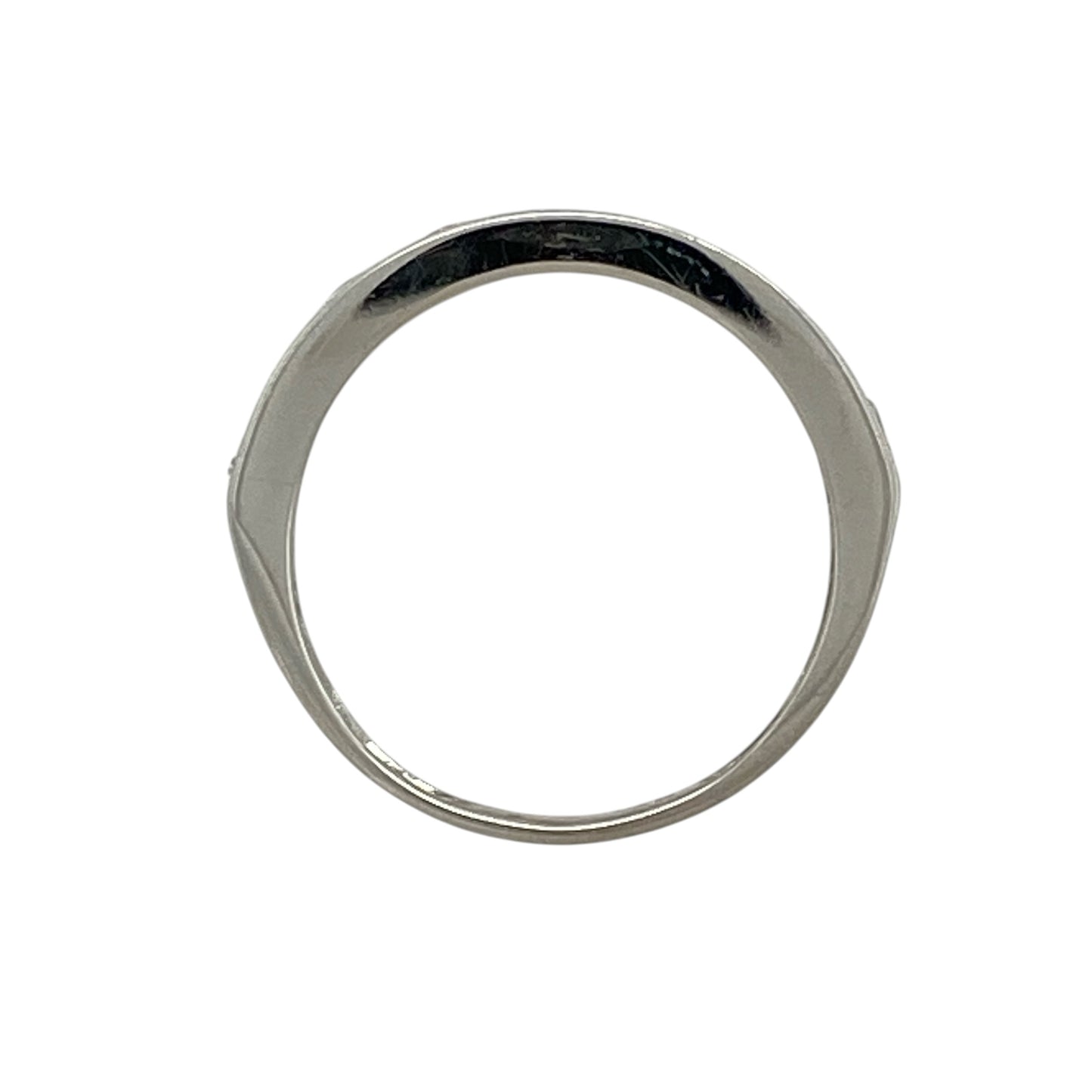 9ct White Gold & Cubic Zirconia Band Ring