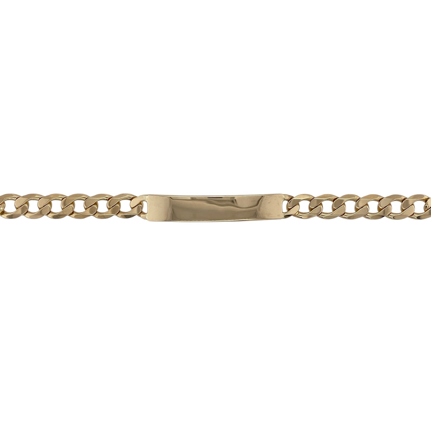 9ct Gold 8.5" Identity Curb Bracelet