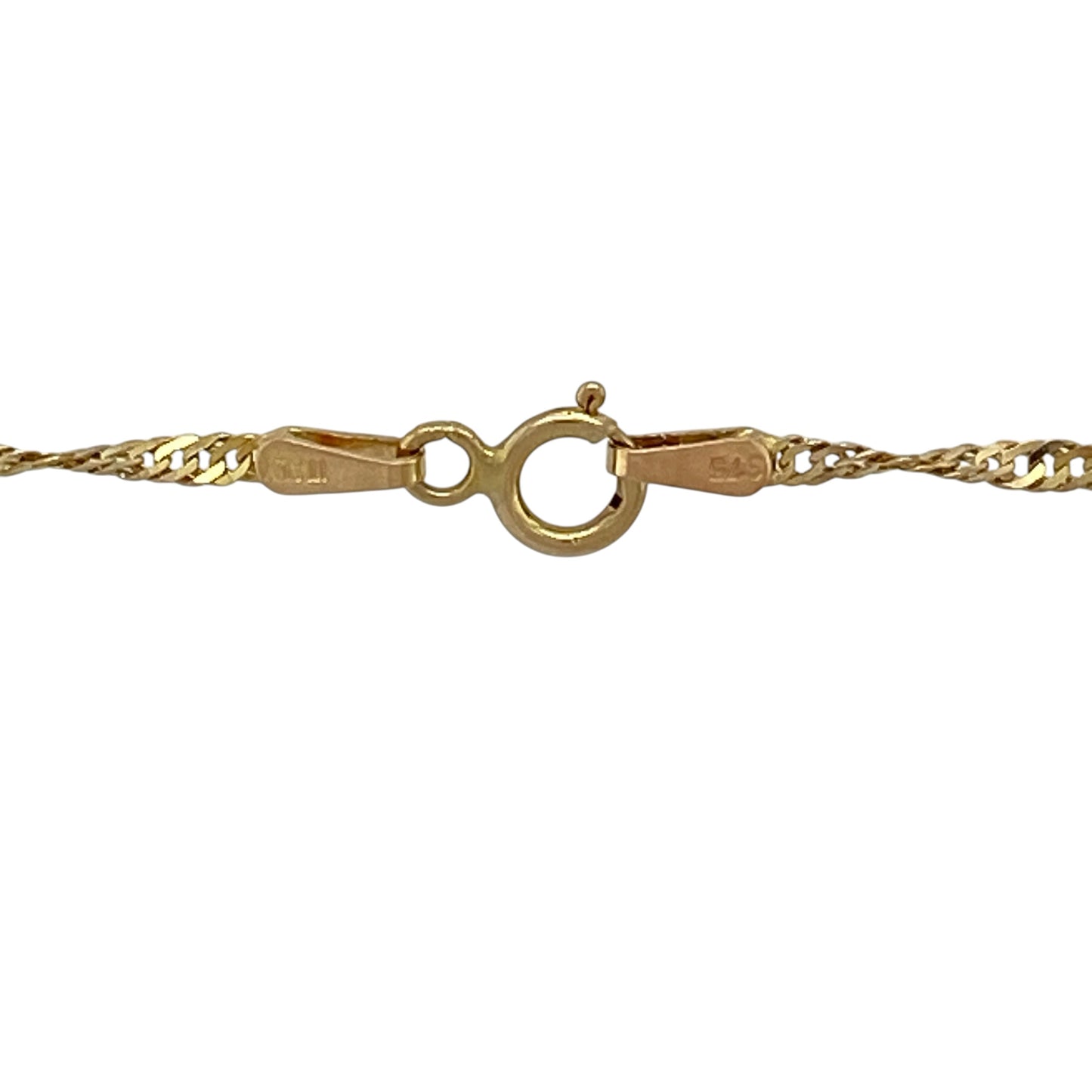 9ct Gold & Ruby Filigree 18" Necklace
