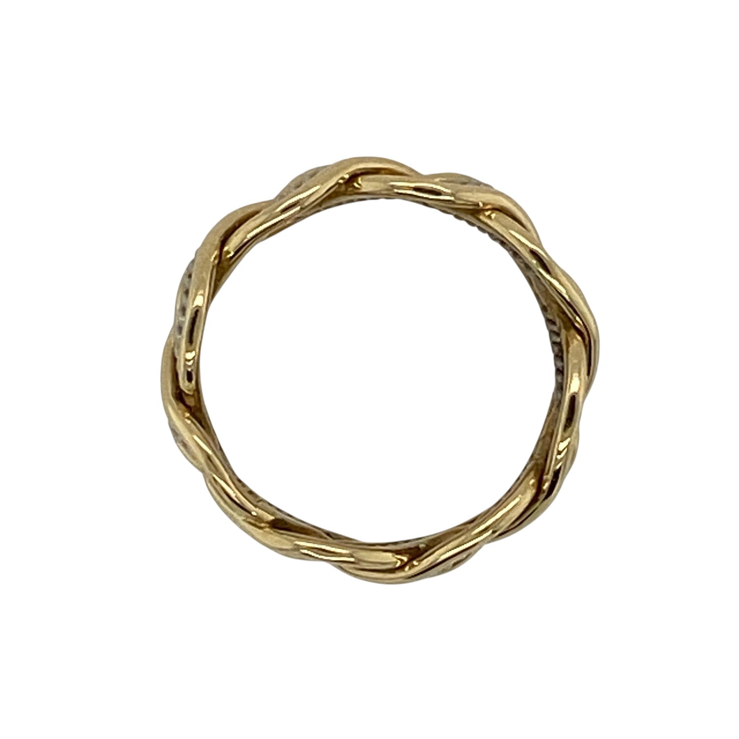 18ct Welsh Gold Twisted Band Ring