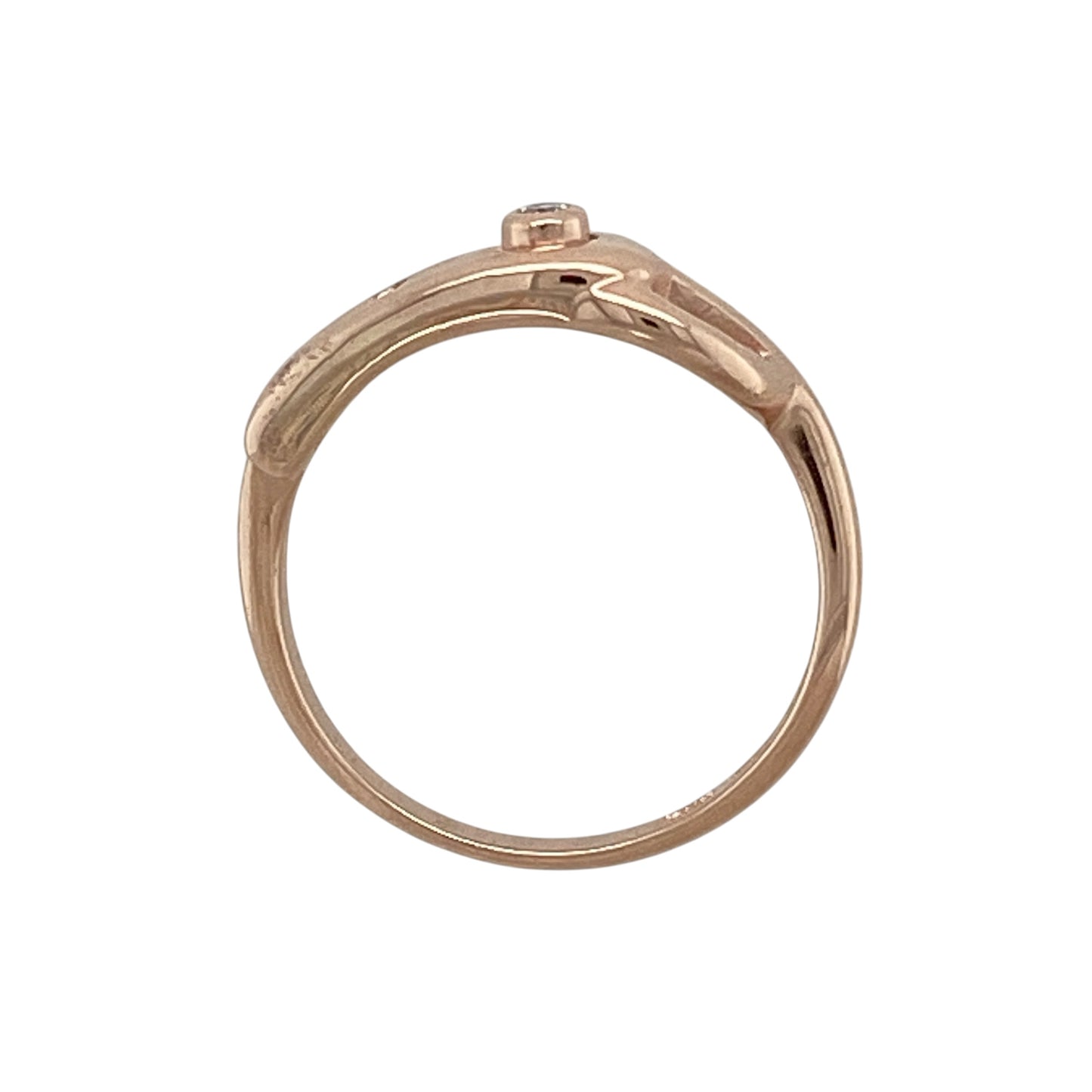 9ct Gold & Diamond Clogau Celtic Heart Style Ring