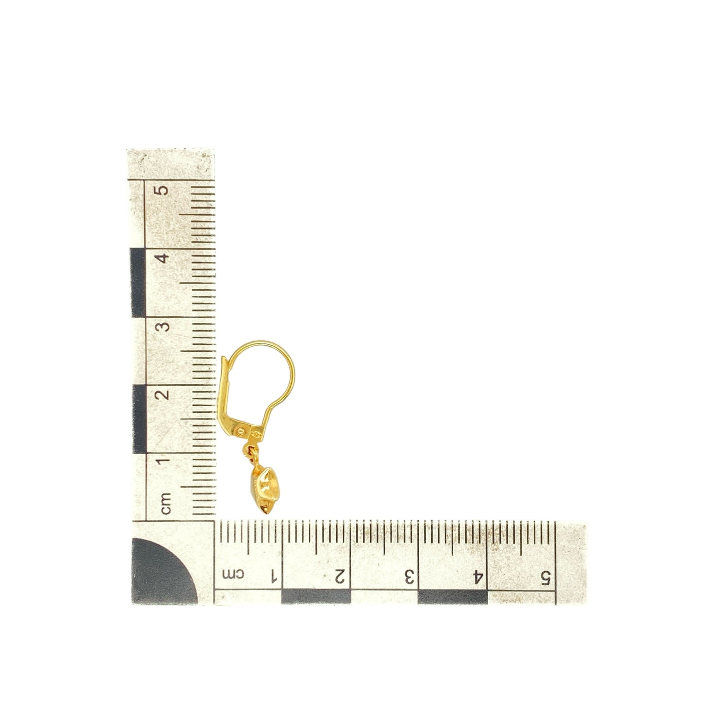 9ct Gold Star Drop Earrings