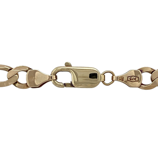 Add timeless style and substantial classic appeal to your jewellery collection with this pre-owned 9ct yellow gold Figaro chain, featuring a distinctive link pattern and versatile design.
Design: The chain showcases the traditional Figaro link pattern, combining alternating shorter links with elongated links to create a distinctive and timeless appearance suitable for everyday wear or special occasions.