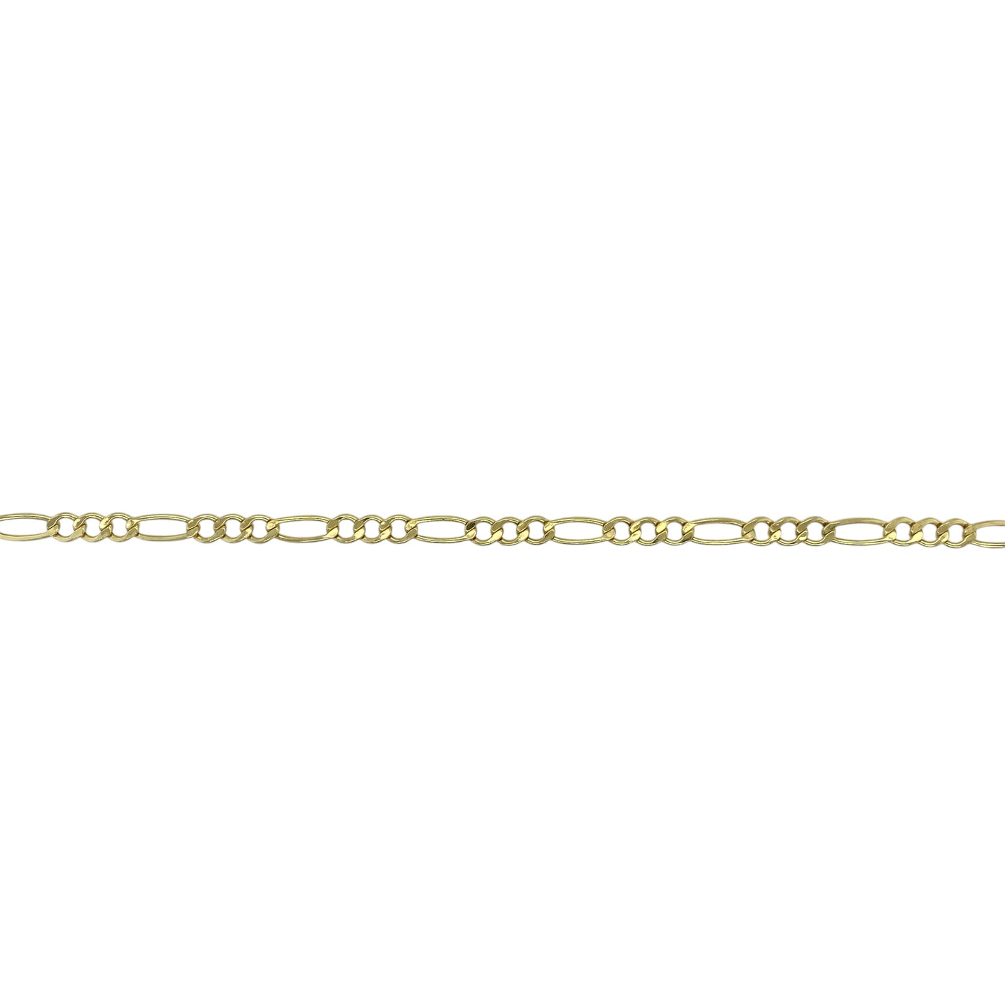 9ct Gold 7" Figaro Bracelet