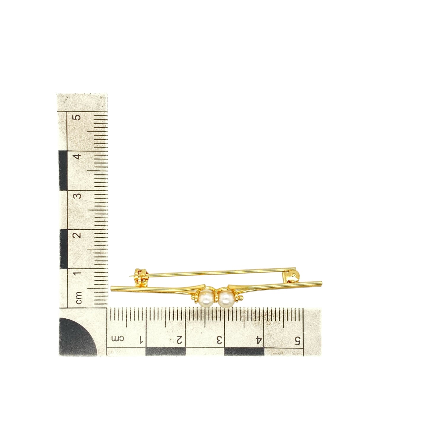 9ct Gold & Pearl Brooch