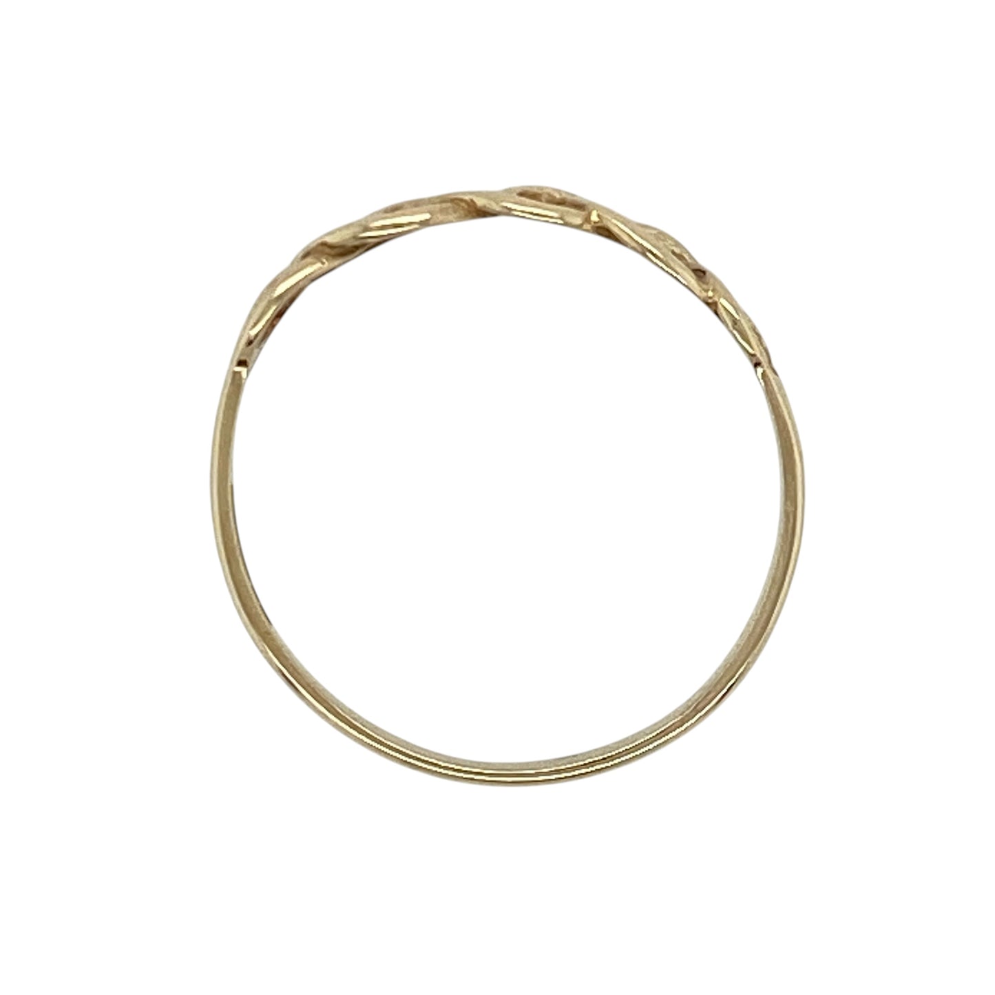 9ct Gold Open Weave Band Ring