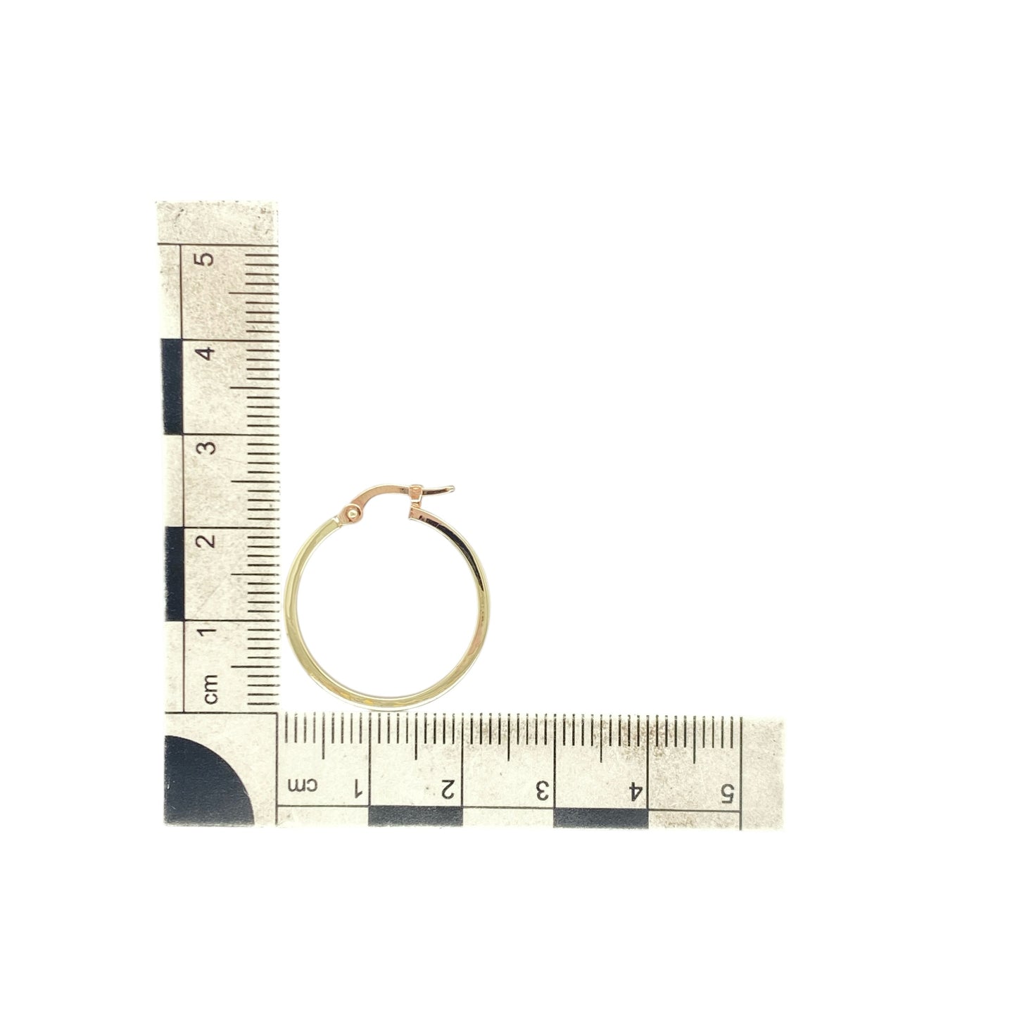 9ct Gold Plain Hoop Creole Earrings