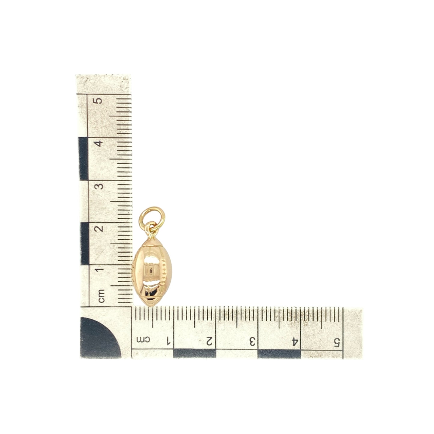 9ct Solid Gold Welsh Rugby Ball Pendant