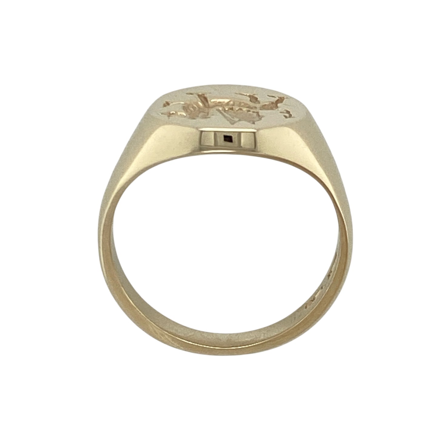 9ct Gold Welsh Dragon Oval Signet Ring