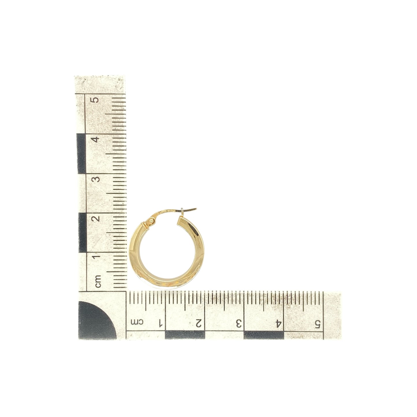 9ct Gold Plain Hoop Creole Earrings
