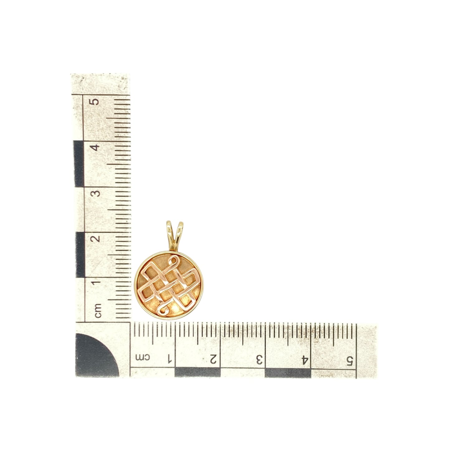 9ct Gold Clogau Celtic Knot Round Pendant