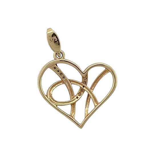 This pre-owned 9ct yellow gold diamond heart pendant is a classic and meaningful design, featuring diamond detailing within a heart-shaped setting.
Design: Featuring a heart-shaped design with diamond detailing, this pendant is finished in warm 9ct yellow gold.
Material: Made from 9-carat yellow gold.
Gemstone Detail: Set with diamonds.
Pendant Detail: Heart pendant with a bail measuring approximately 6mm by 2mm.
Size & Weight: Total weight 1.40 grams.