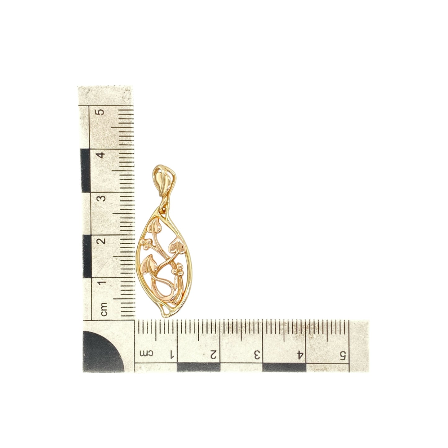 9ct Gold Clogau Tree of Life Marquise Shaped Pendant