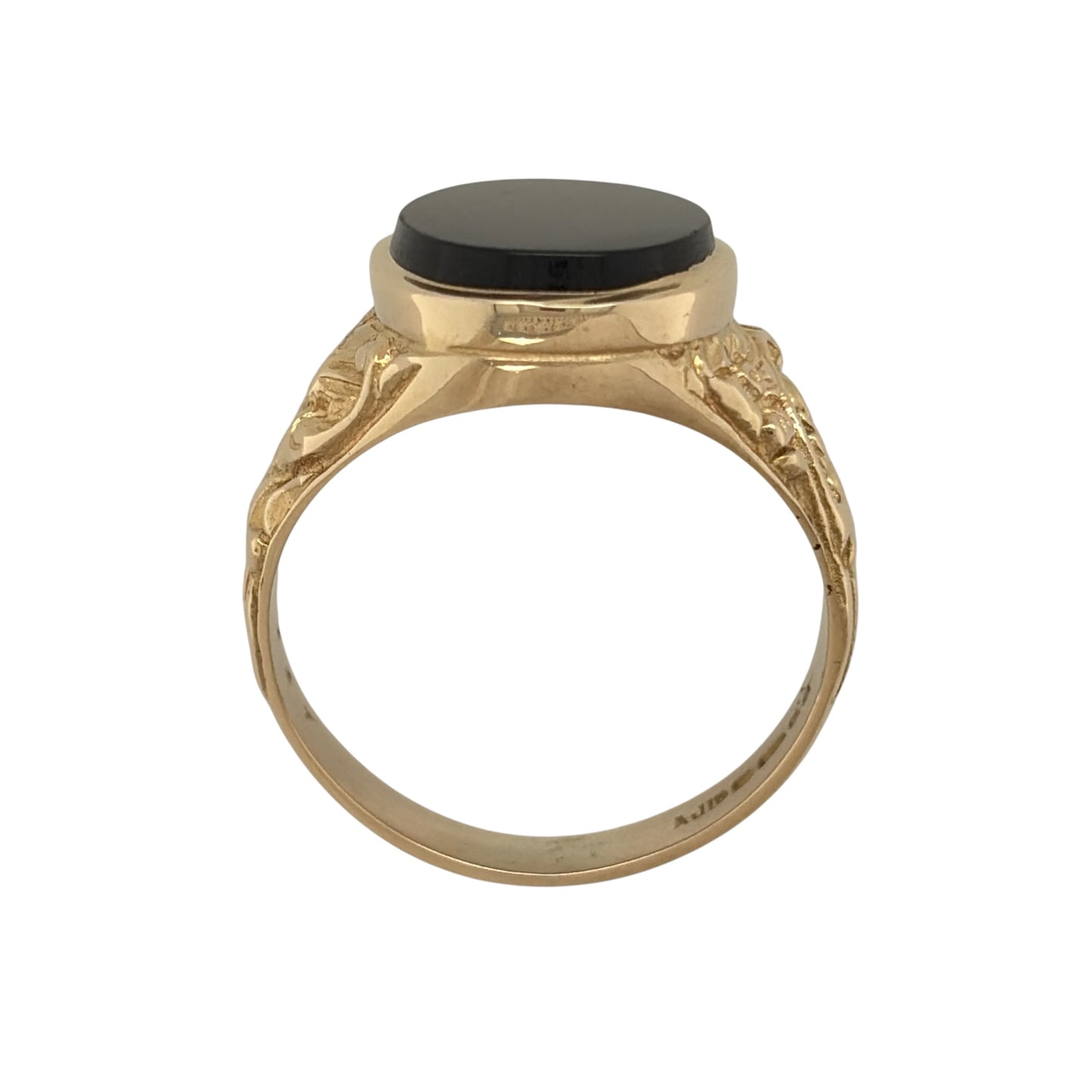 9ct Gold & Onyx Oval Signet Ring