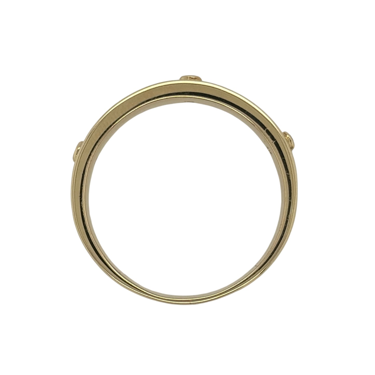 9ct Gold & Diamond Set Clogau Patterned Band Ring