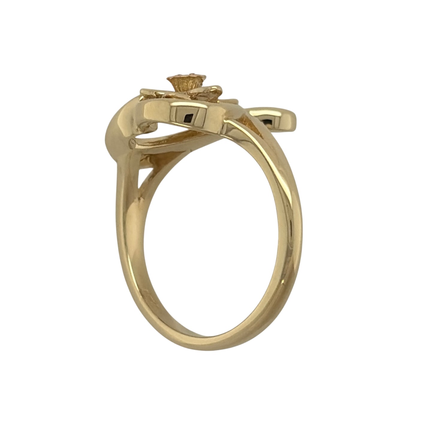 9ct Gold & Diamond Clogau Daffodil Heart Ring