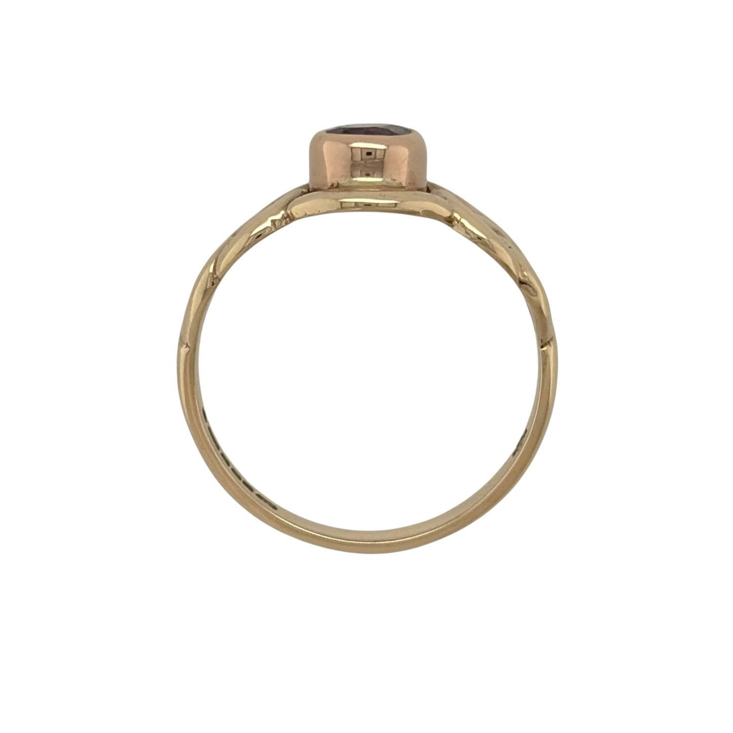 9ct Gold & Amethyst Clogau Celtic Ring