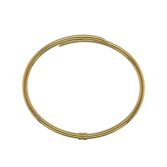 9ct Gold Plain Bypass Bangle