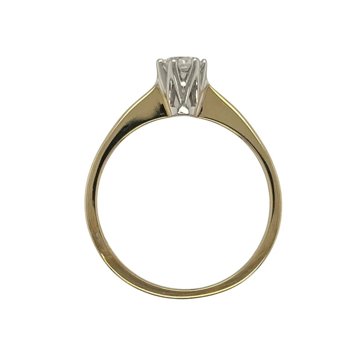 9ct Gold & Cubic Zirconia Solitaire Ring