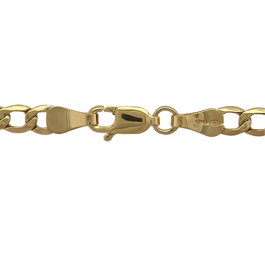New 9ct Yellow Gold Figaro Chain with the approximate weight 3.60 grams and link width 3.8mm