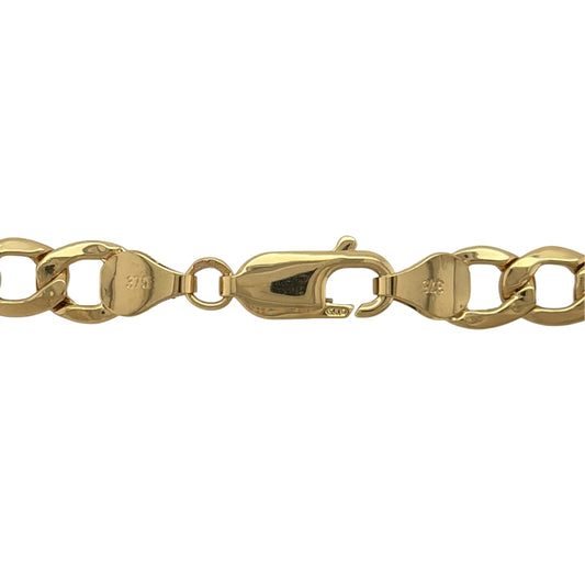 New 9ct Yellow Gold 20" Curb Chain with the approximate weight 11.10 grams and link width 6.3mm