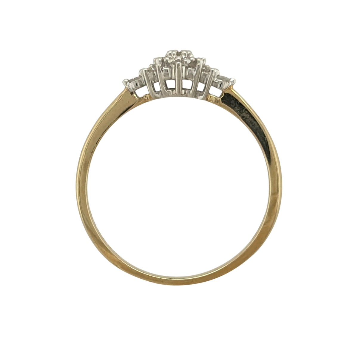 9ct Gold & Diamond Cluster Ring