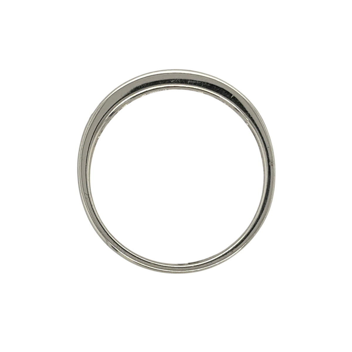 9ct White Gold & Diamond Band Ring