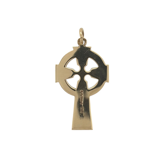 This pre-owned 9ct yellow gold Celtic patterned cross pendant is a traditional design, featuring decorative Celtic-inspired detailing throughout the cross.
Design: Featuring a classic cross shape with Celtic-style patterned detailing, this pendant is finished in warm 9ct yellow gold.
Material: Made from 9-carat yellow gold.
Pendant Detail: The bail measures approximately 2mm in diameter.
Size & Weight: Total weight 1.80 grams.