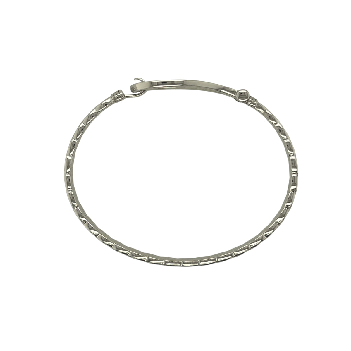 New 925 Silver & Cubic Zirconia Set Children's Horseshoe Bangle