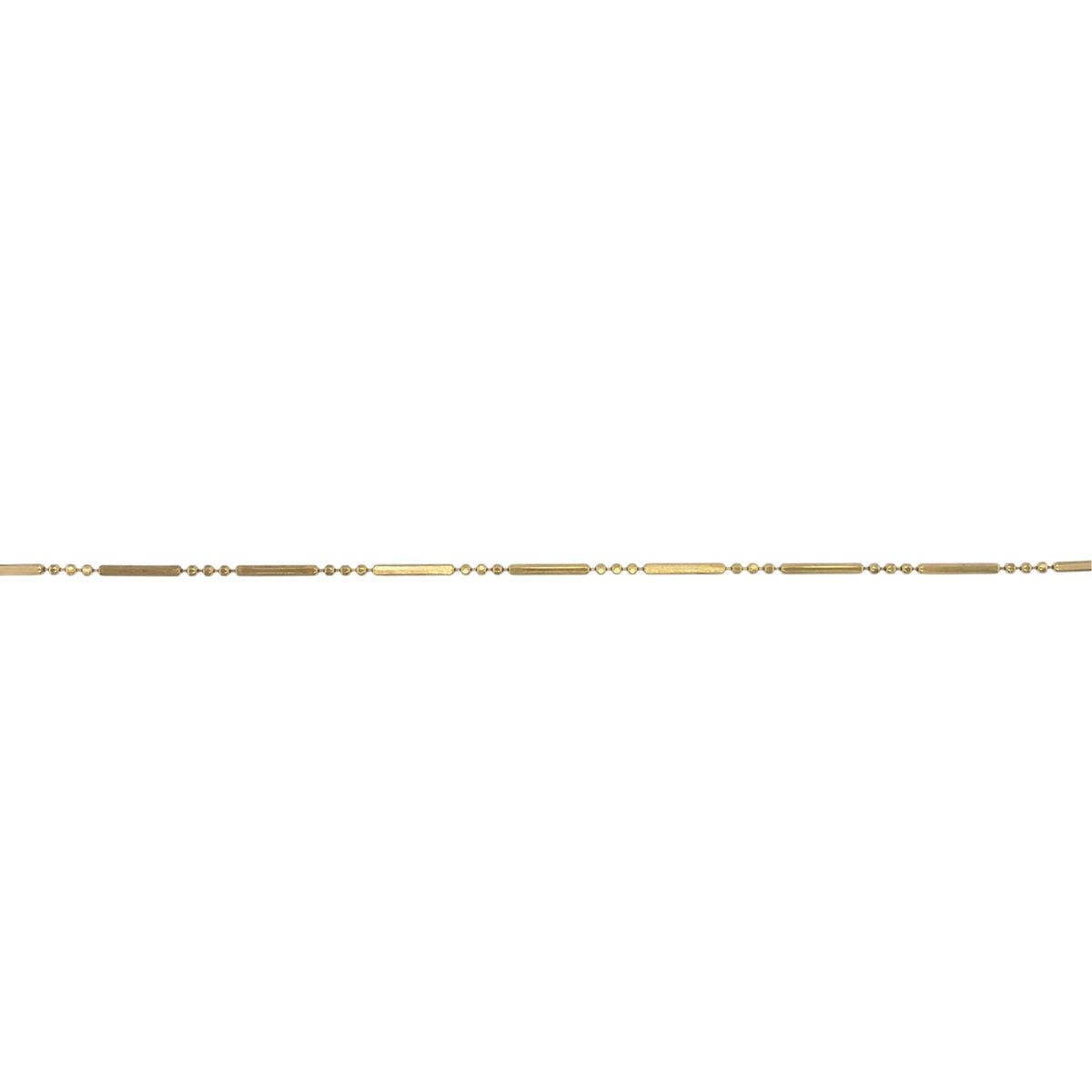 9ct Gold 7" Ball Bar Bracelet