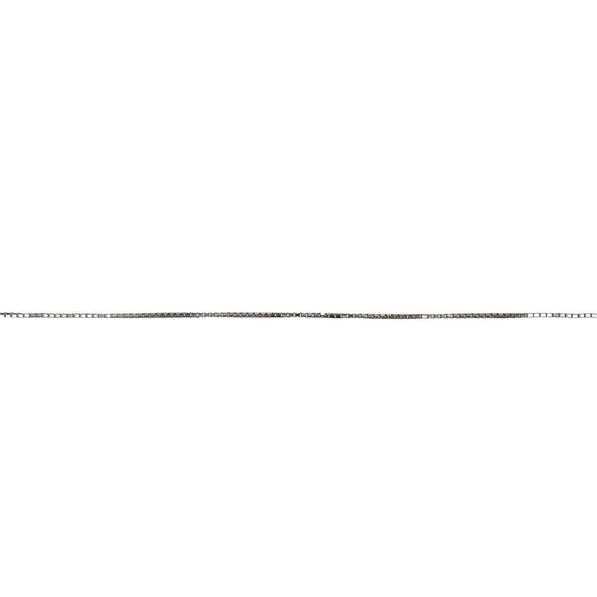 9ct White Gold 16" Box Chain