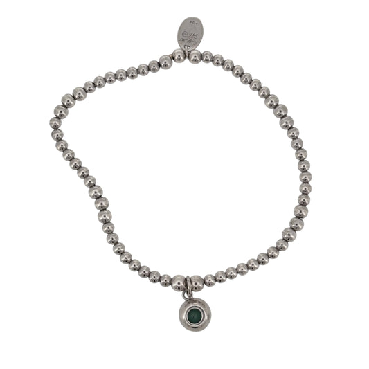 Add an easy-to-wear Clogau piece to your jewellery collection with this pre-owned beaded stretch bracelet, combining 925 sterling silver, 9ct rose gold detailing and a green stone accent.
Design: The bracelet features an elasticated beaded design, allowing it to stretch comfortably over the hand while creating a classic and versatile appearance on the wrist.
Material: Made from 925 sterling silver with 9-carat rose gold Clogau detailing, the contrasting metals create a distinctive two-tone finish.