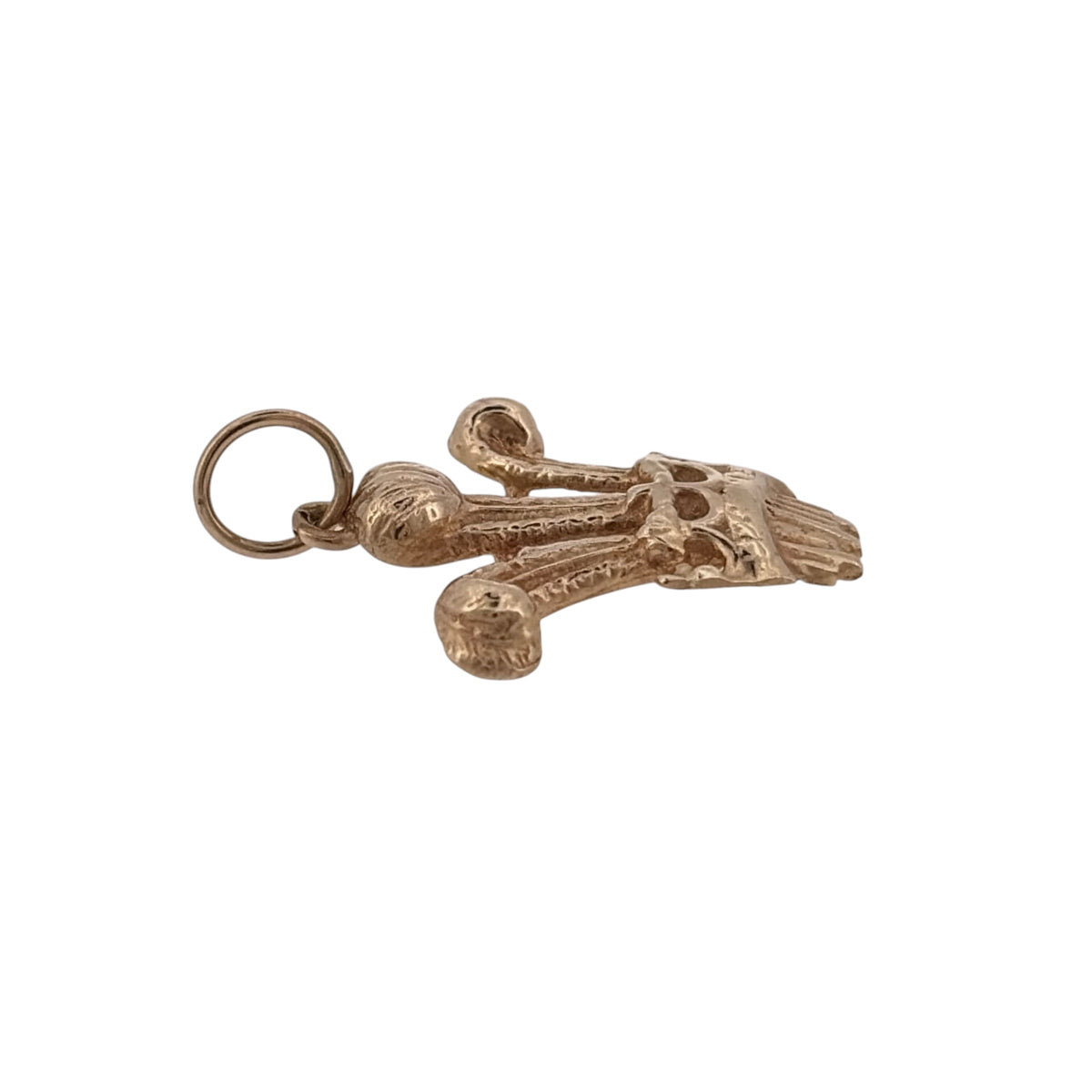 9ct Gold Welsh Three Feathers Pendant