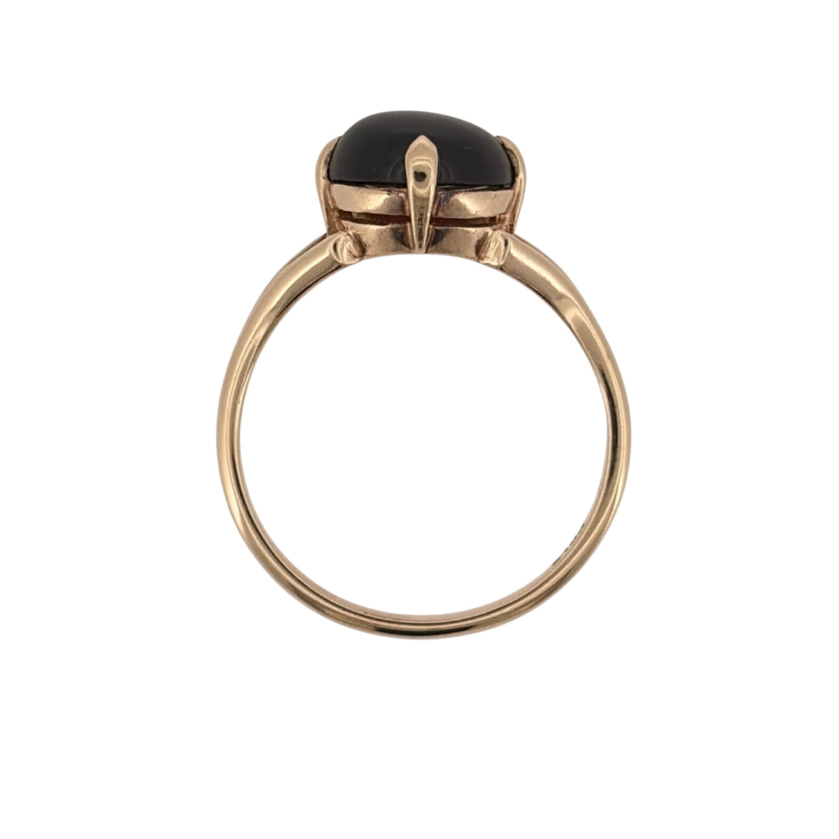 9ct Gold & Red Stone Ring