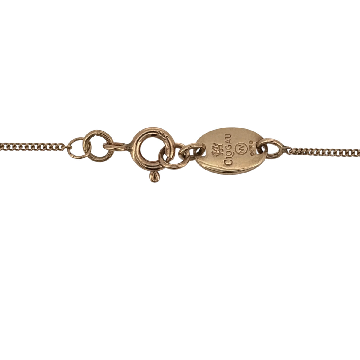 9ct Gold & Diamond Clogau Infinity 18" - 22" Necklace