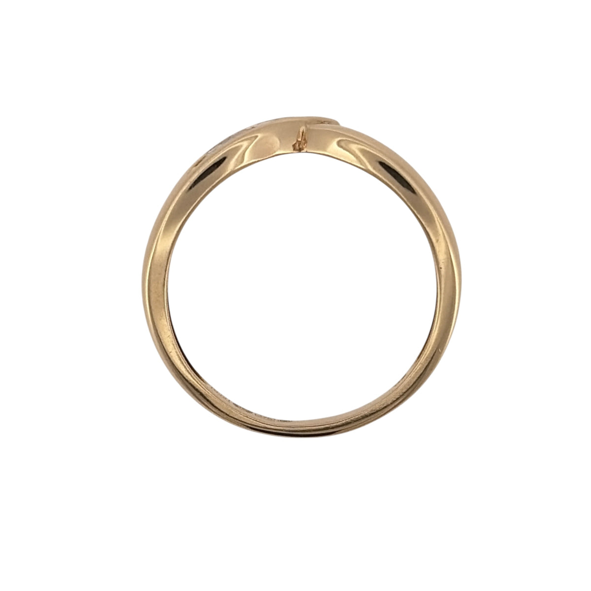 9ct Gold & Diamond Wishbone Ring
