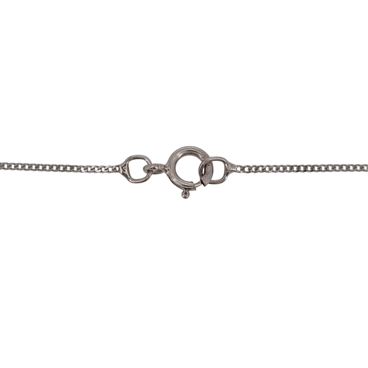 9ct White Gold & Diamond Solitaire 18" Necklace