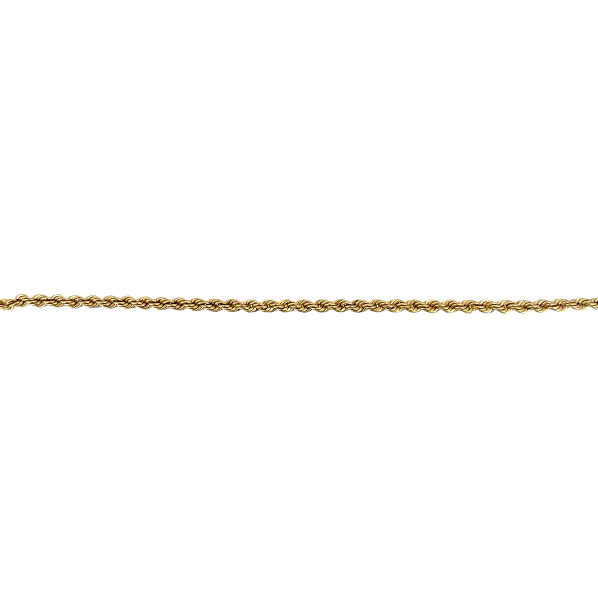 9ct Gold 7" Rope Bracelet